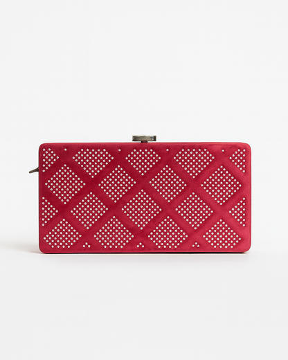 Silver Stud Box Sling Bag