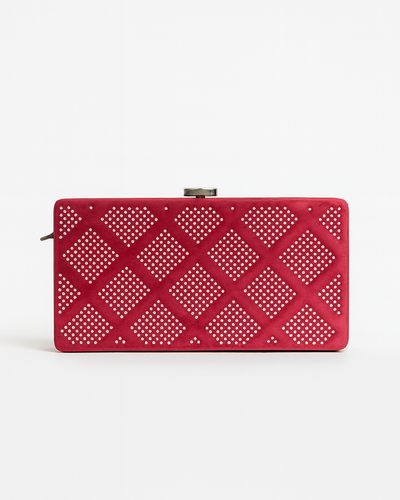 Silver Stud Box Sling Bag