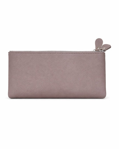 Double Pocket Soft Wallet - Mauve