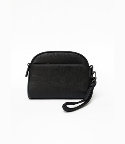 Black Checked Classic Sling Bag