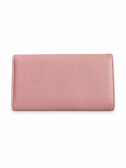 Geometric Chic Trifold Wallet - Pink