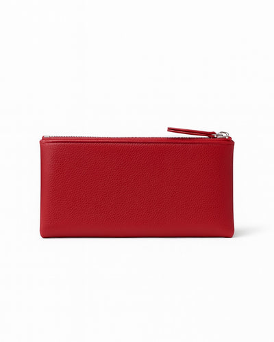 Double Pocket Soft Wallet - Red
