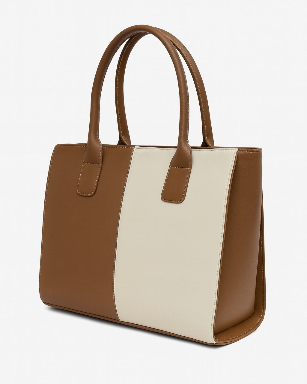 Modern Luxe Laptop Tote Bag - Brown