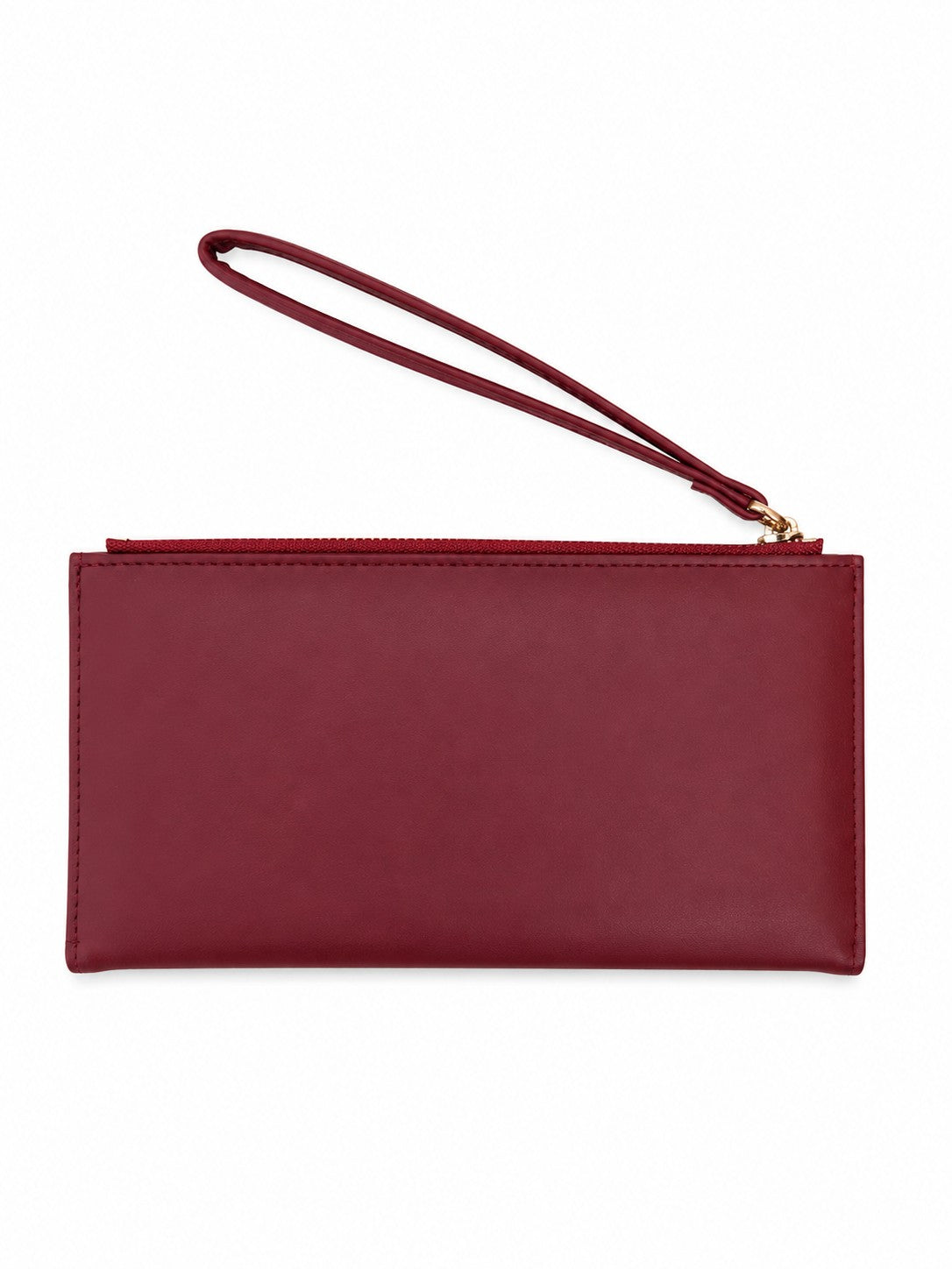 Geometric Twofold Wallet - Red