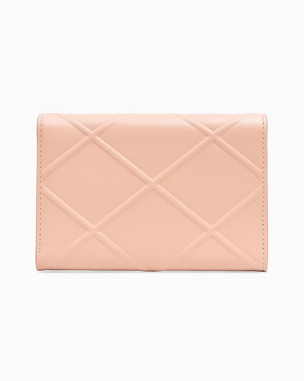 Pink Quilted Medium Trifold Wallet