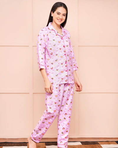 RAINBOW PRINT NIGHT SUIT
