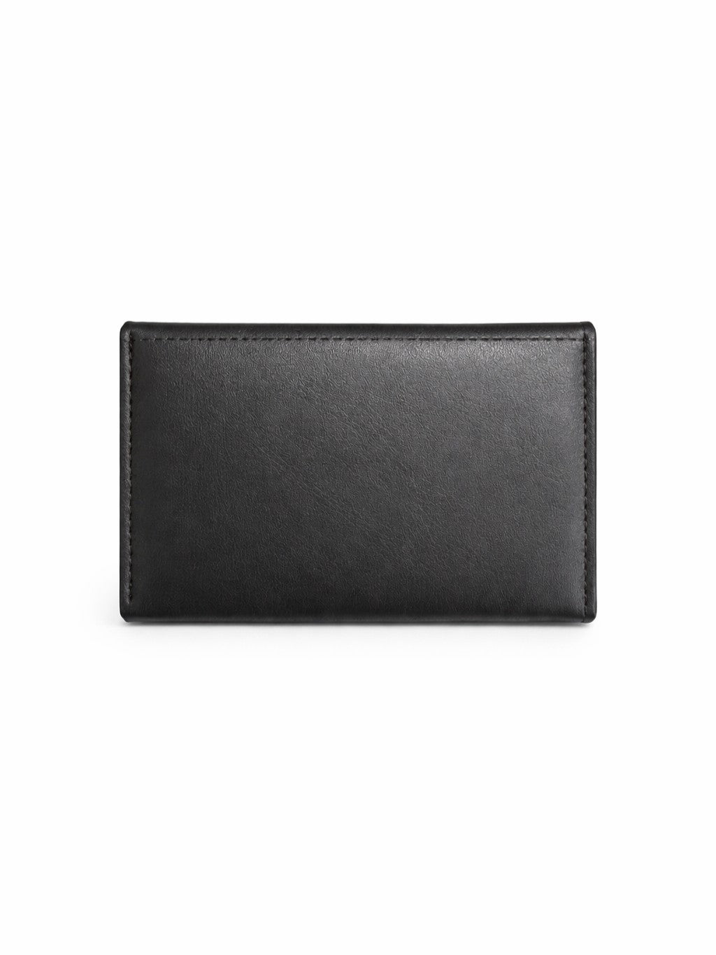 Checked Mini Bow Trifold Wallet - Black