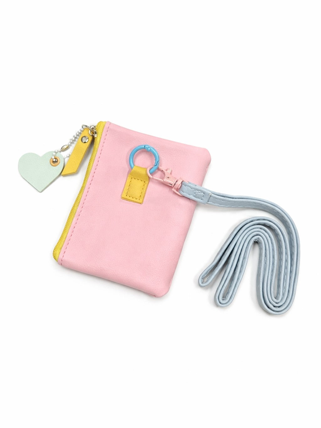 Pastel Pop Charm Mini Wallet - Pink