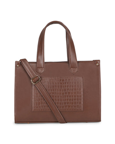 Regular Unlimited Laptop Tote Bag - Brown
