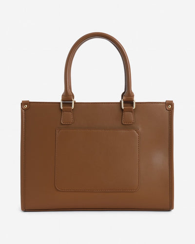 Wrap Up Laptop Tote Bag - Brown
