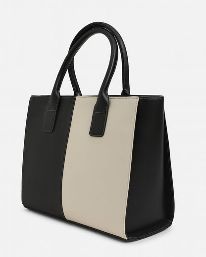 Modern Luxe Laptop Tote Bag - Black