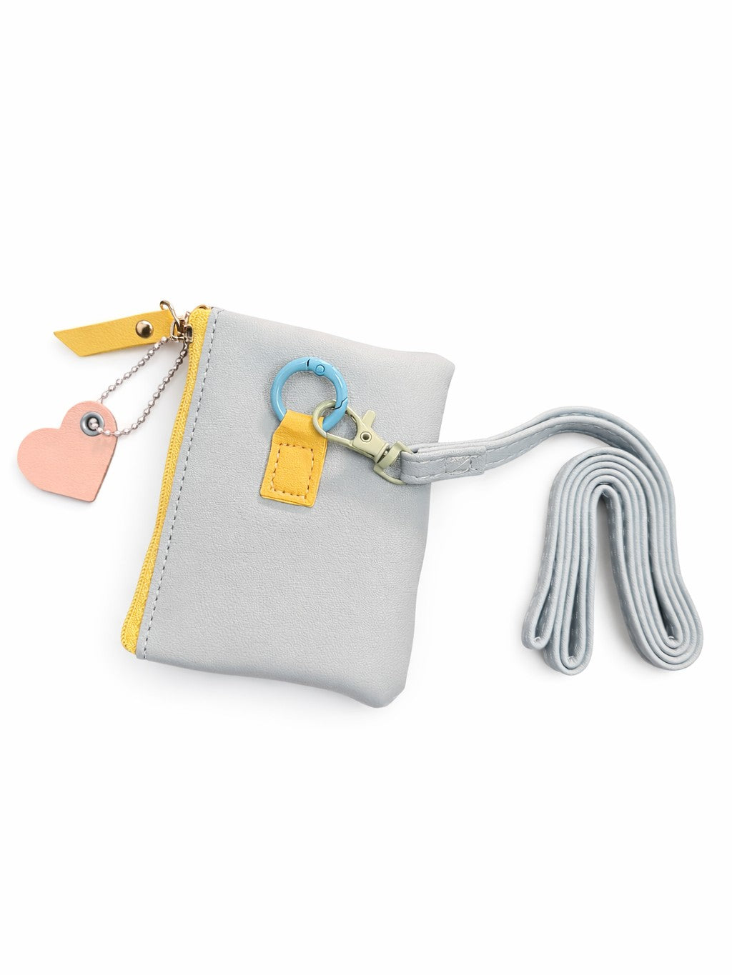 Pastel Pop Charm Mini Wallet - Blue