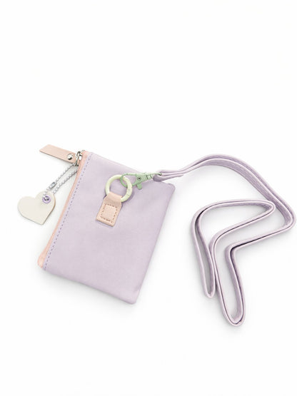 Pastel Pop Charm Mini Wallet -Purple