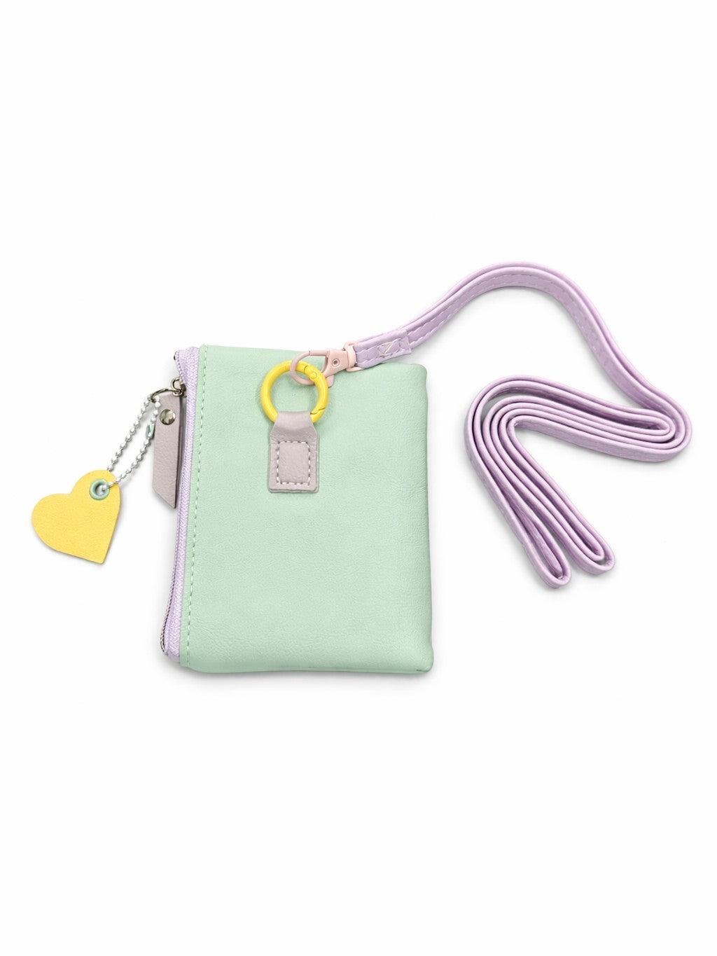 Pastel Pop Charm Mini Wallet - Green