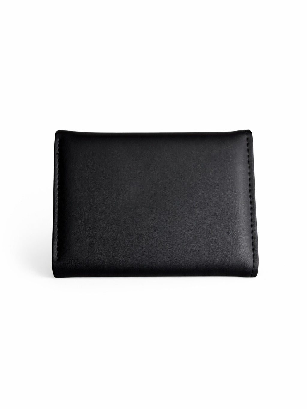 Korean Bow Mini Trifold Wallet - Black