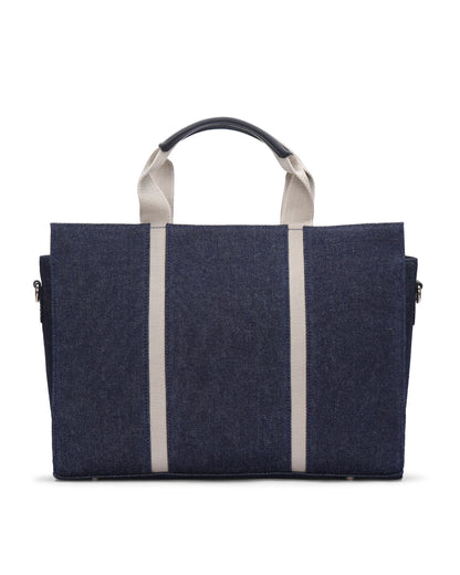Denim Laptop Tote Bag