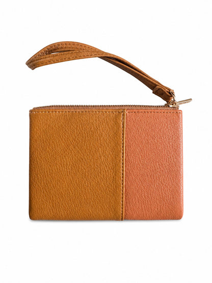 Brown Geometric Medium Twofold wallet