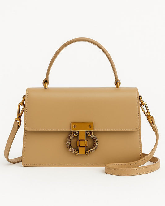 Hydra 3 Compartment Sling Bag - Beige