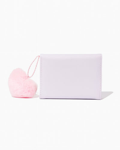 You & Me Mini Trifold Wallet - Purple