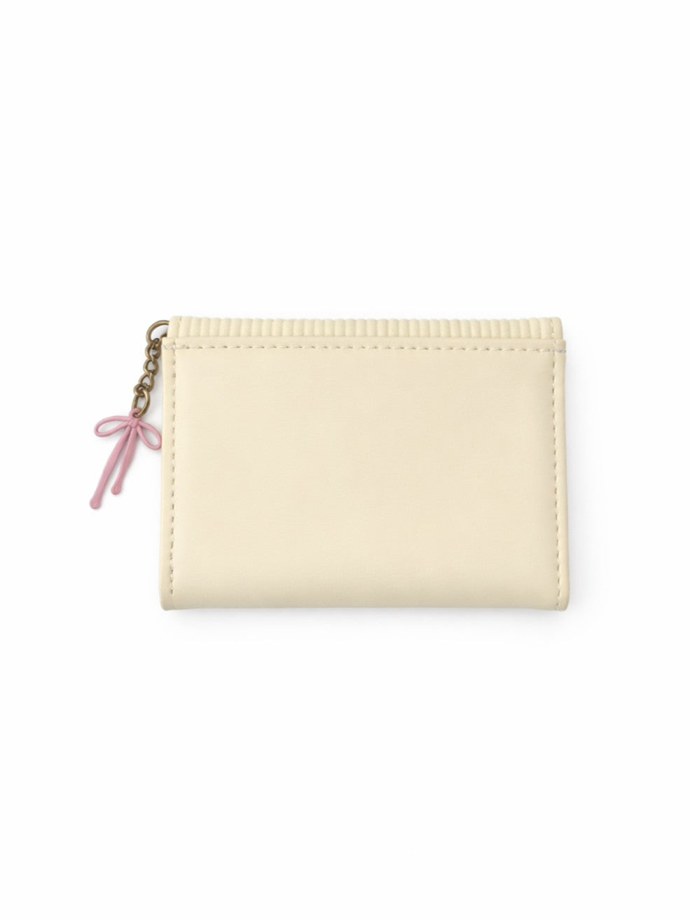 Vertical Stripe Mini Trifold Wallet - Yellow