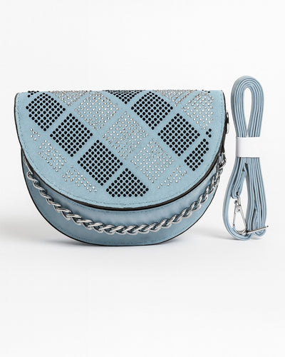 Rhinestone Decor Sling Bag