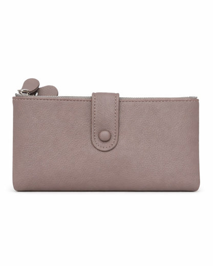 Double Pocket Soft Wallet - Mauve