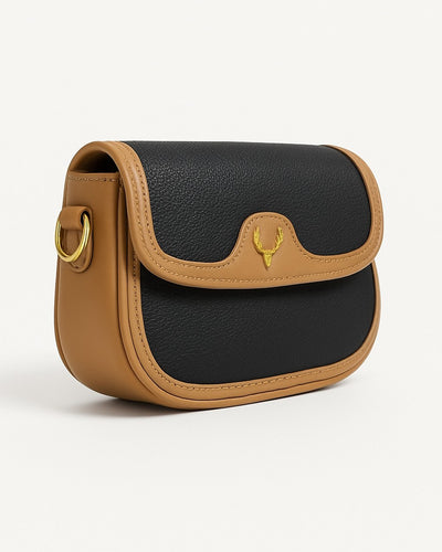 Deer 2 Compartment Sling Bag - Black
