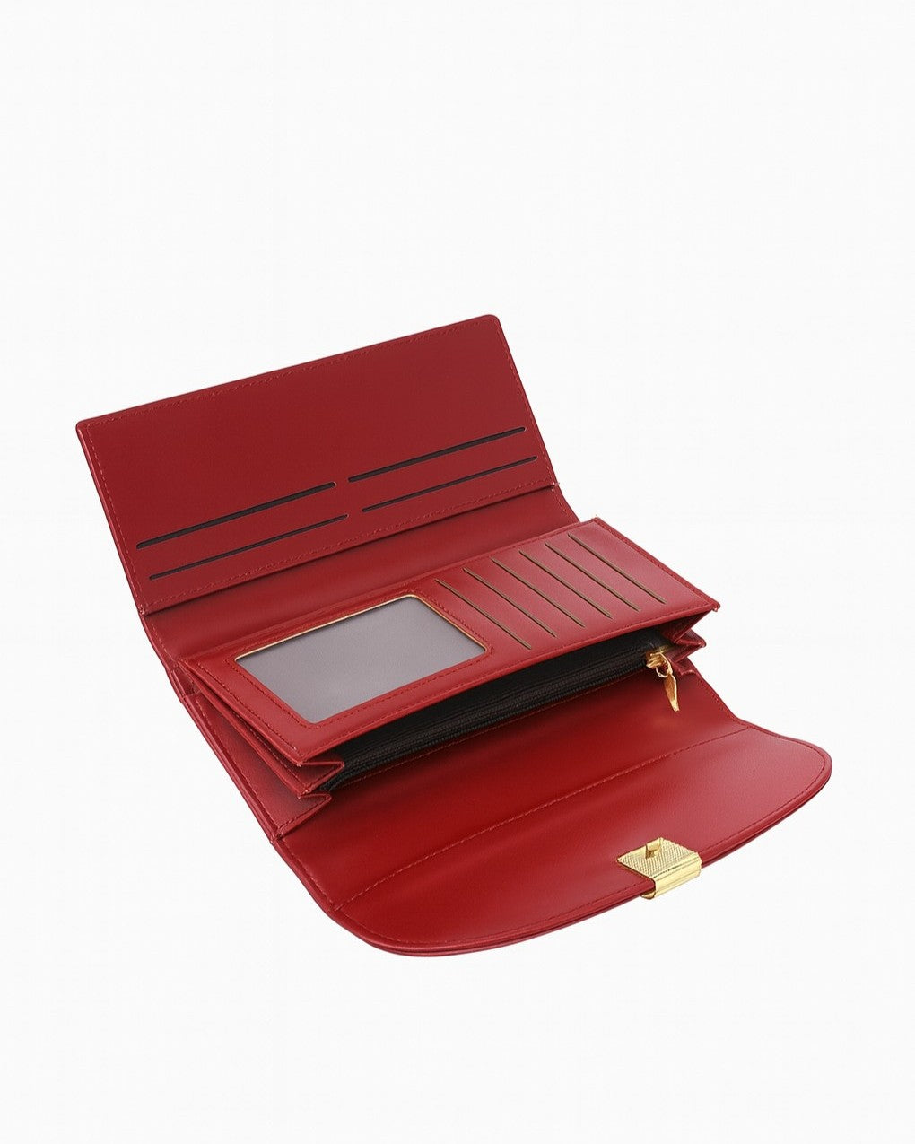 Golden Buckle Trifold Wallet