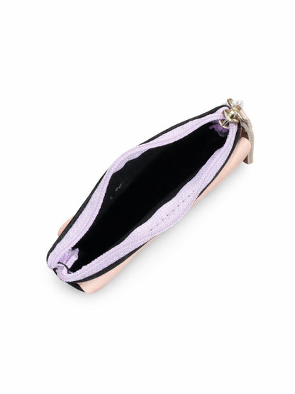 Pastel Pop Charm Mini Wallet - Black