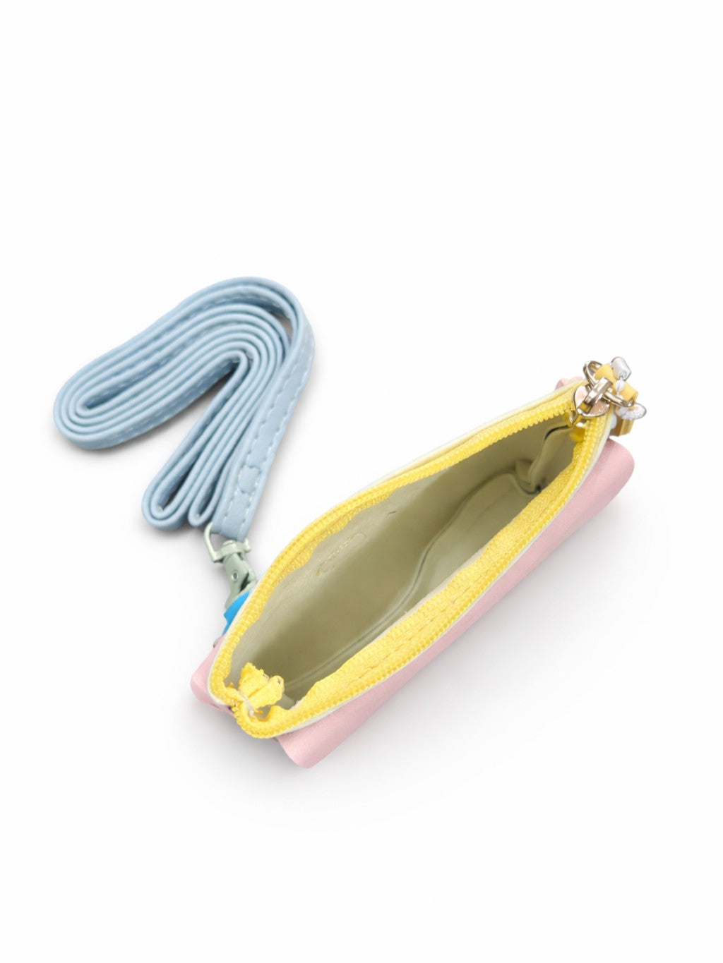 Pastel Pop Charm Mini Wallet - Blue