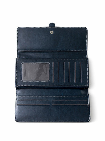 StrapSeal Trifold Wallet - Blue