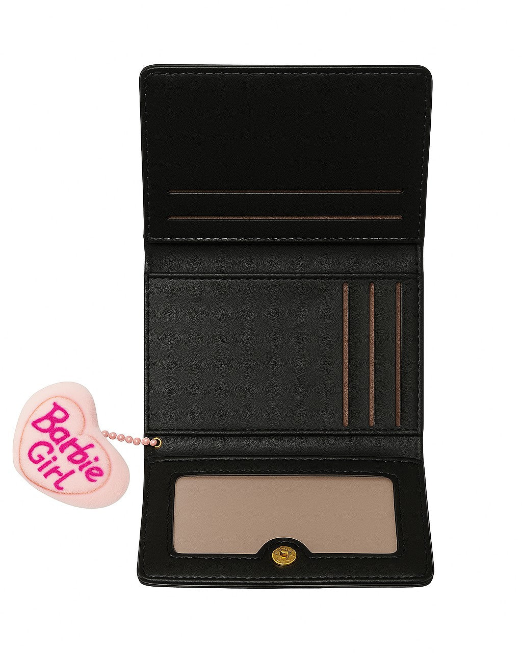 You & Me Mini Trifold Wallet - Black