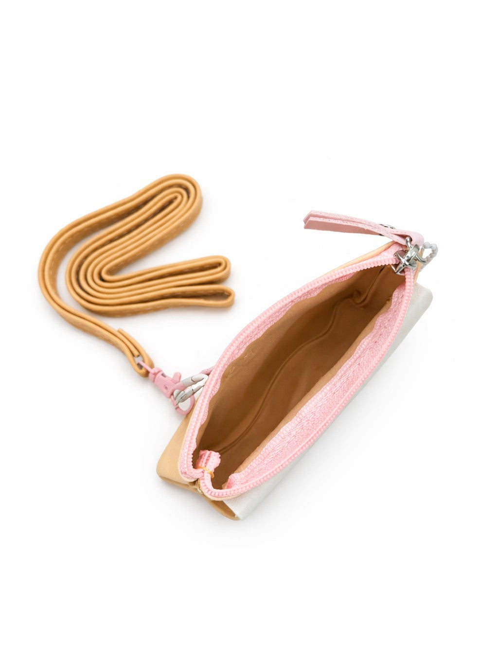 Pastel Pop Charm Mini Wallet - Apricot