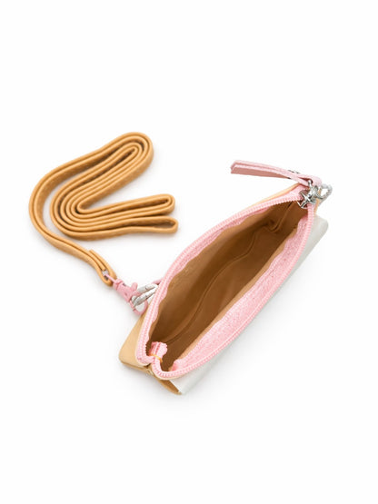 Pastel Pop Charm Mini Wallet - Apricot