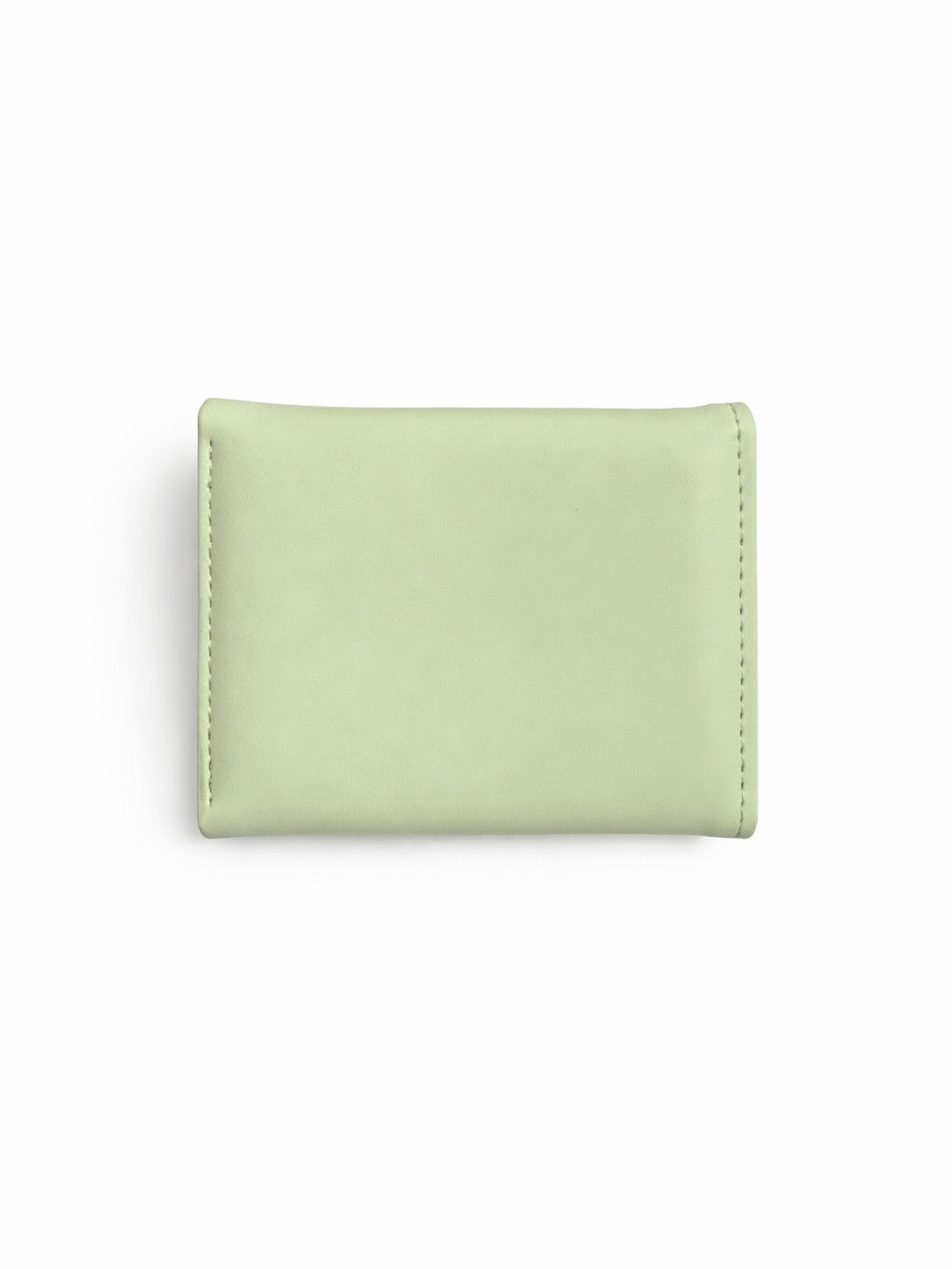 Korean Bow Mini Trifold Wallet - Green