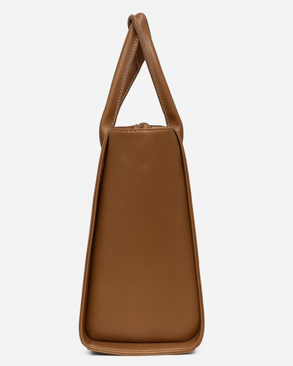 Modern Luxe Laptop Tote Bag - Brown