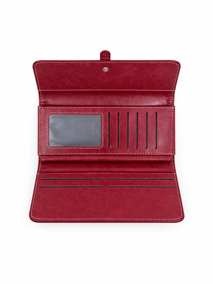 StrapSeal Trifold Wallet - Red