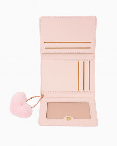 You & Me Mini Trifold Wallet - Pink