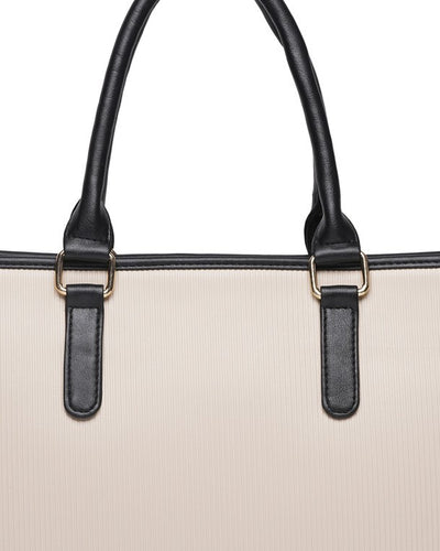 Day To Day Laptop Tote Bag - Black & White