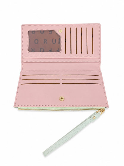 Geometric Twofold Wallet - Green