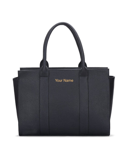 Personalized Elite Laptop Tote Bag - Black