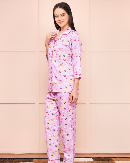 RAINBOW PRINT NIGHT SUIT