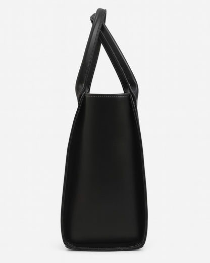 Modern Luxe Laptop Tote Bag - Black