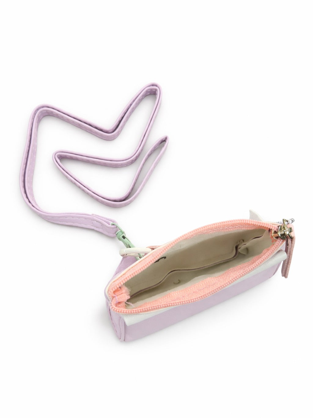 Pastel Pop Charm Mini Wallet -Purple