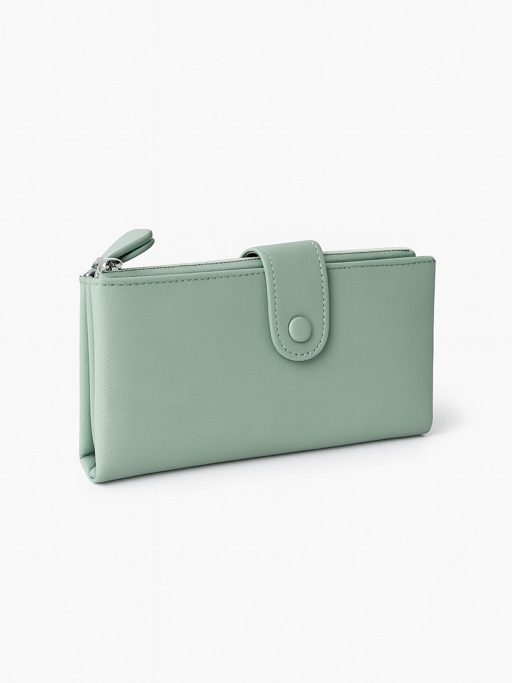 Double Pocket Soft Wallet - Green