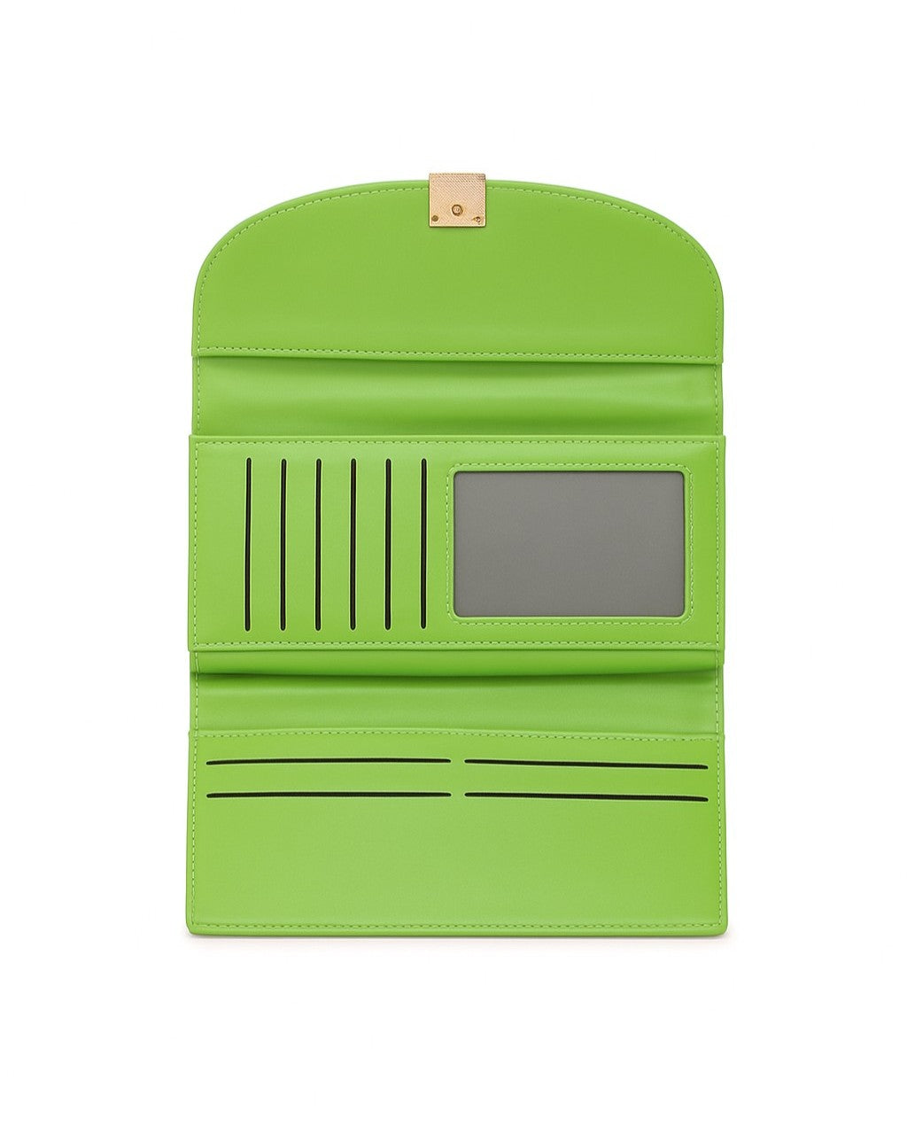 Golden Buckle Trifold Wallet