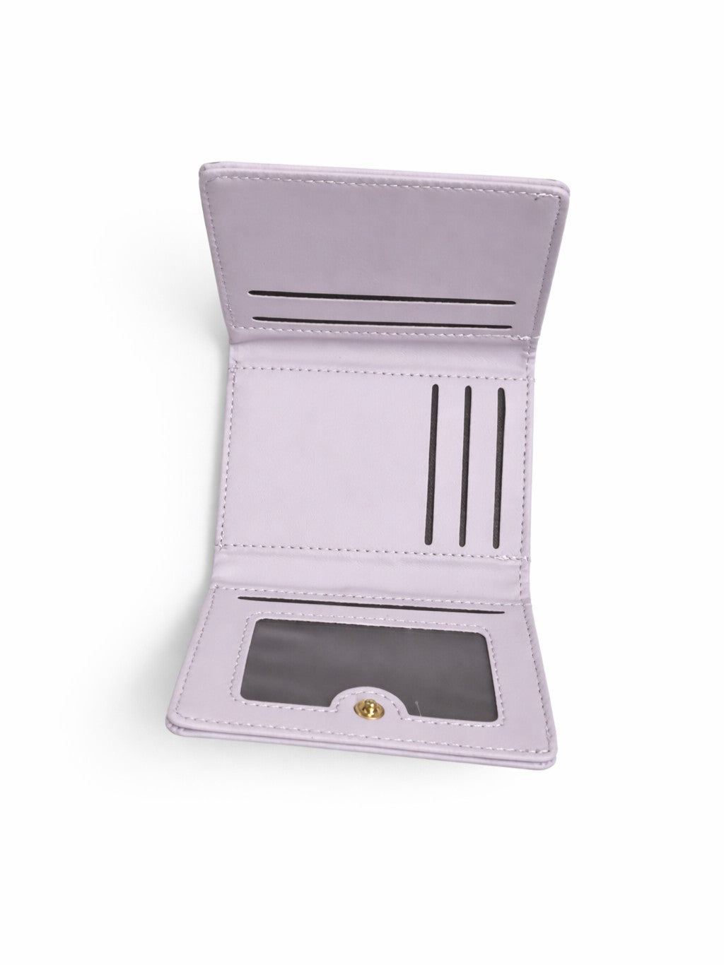Korean Bow Mini Trifold Wallet - Purple
