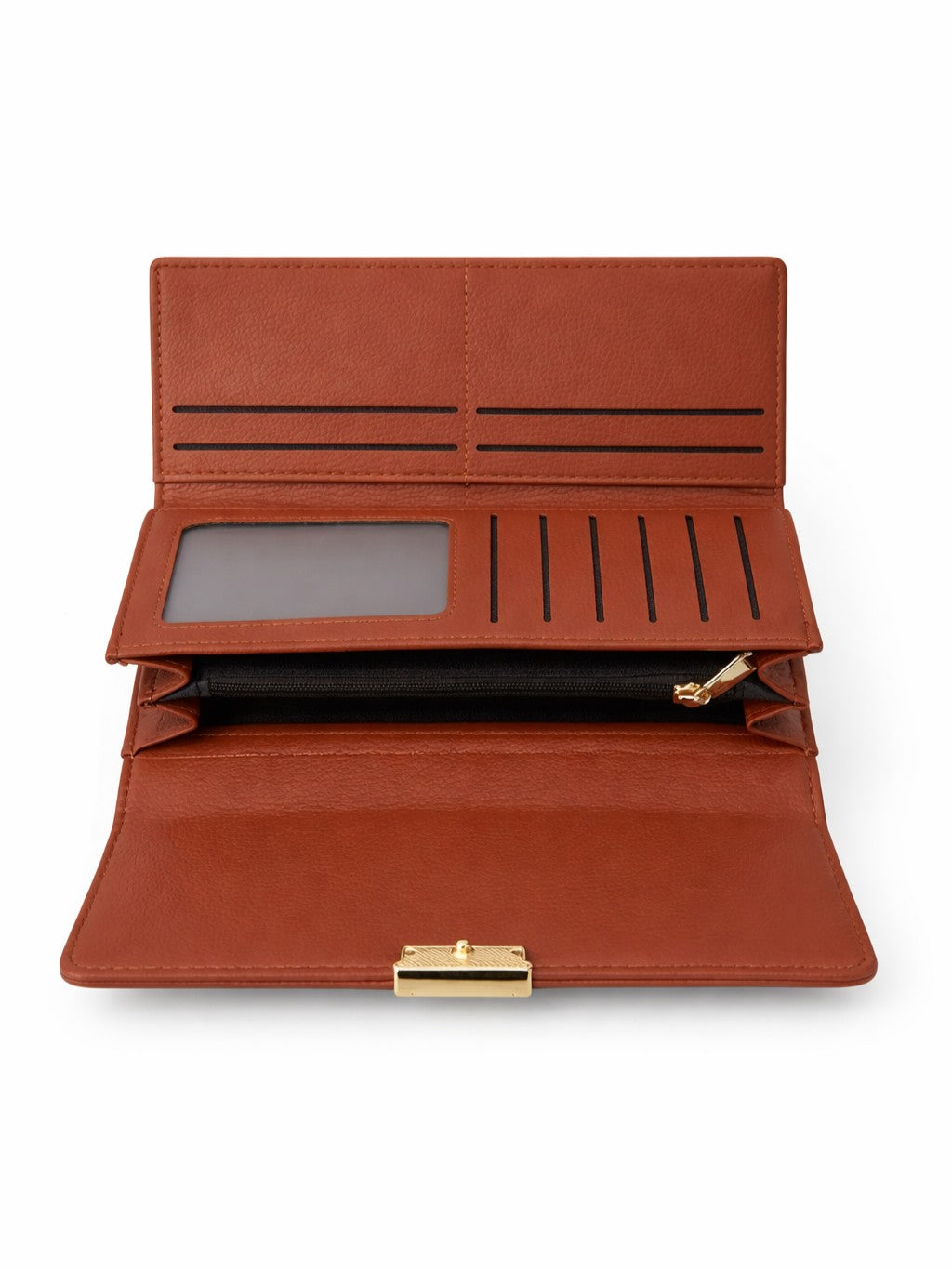 D Trifold Wallet - Brown