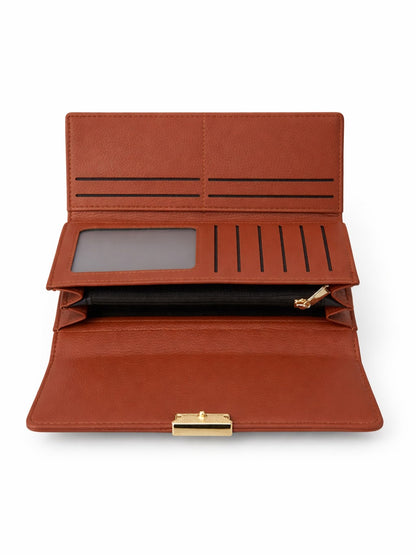 D Trifold Wallet - Brown