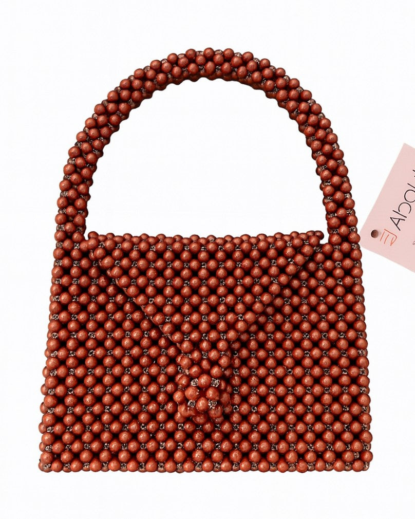 Square Pearl Hand Bag